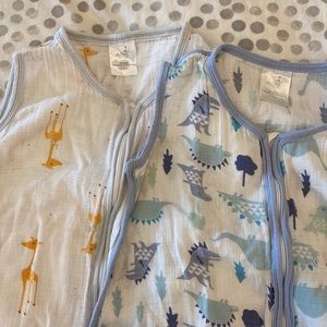 Two Aden + Anais extra large sleep sacks.